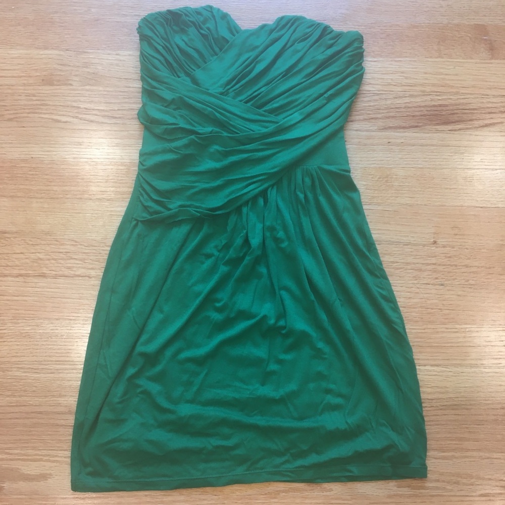 Express green strapless dress. Size small